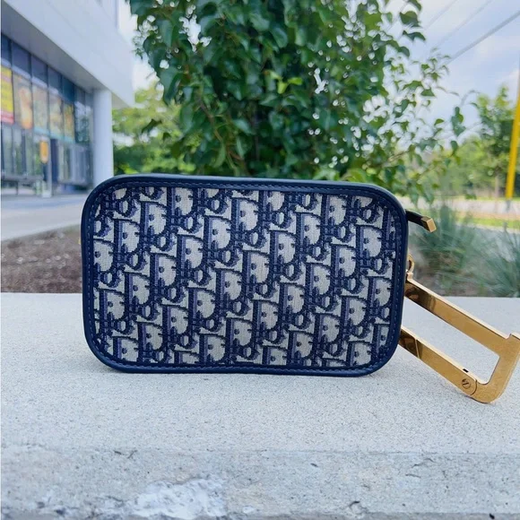 Dior Oblique Diorquake Clutch Blue - Picture 3 of 8